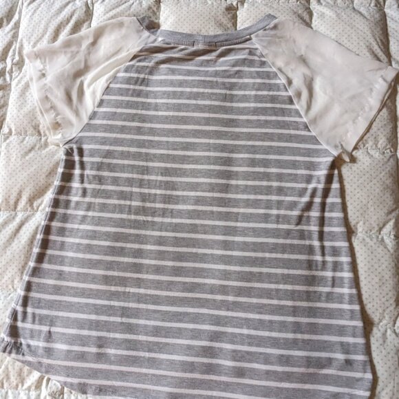 West Kei, Sheer Sleeve T-shirt - Picture 3 of 5